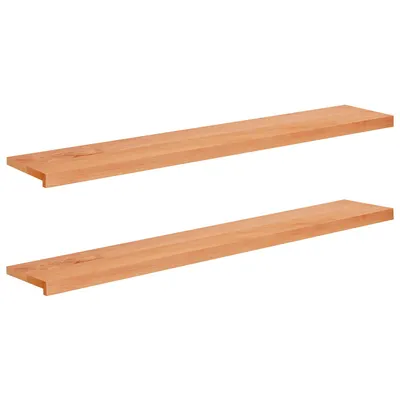 vidaXL Pervazuri 2 buc. Lacuit 160 x 30 x 2 cm Lemn de fag masiv