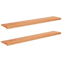 vidaXL Pervazuri 2 buc. Lacuit 160 x 30 x 2 cm Lemn de fag masiv