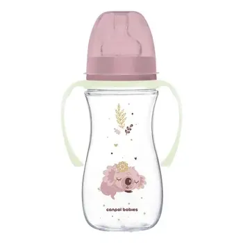 Biberon anti-colici cu gat larg Sleepy Koala, 300 ml – Canpol Babies