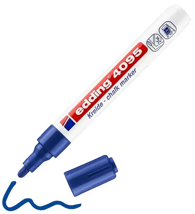 Marker cretă Edding 4095 - albastru