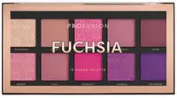 Profusion Cosmetics Paletă de farduri de pleoape Fuchsia Mini, 10 culori