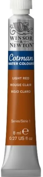 Vopsea de acuarelă Winsor & Newton Cotman - Roșu deschis, 8 ml