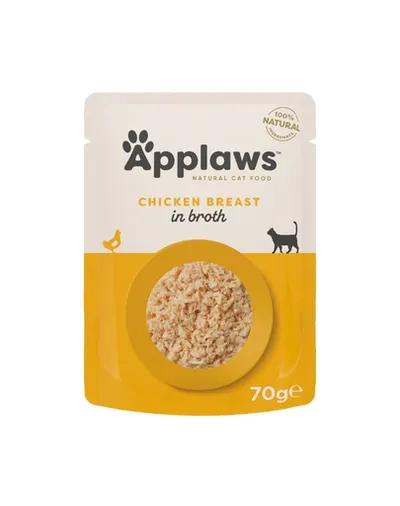 APPLAWS Cat Adult Pouch Chicken in Broth piept pui în bulion 70 g