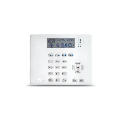 Tastatura LCD cu cititor de proximitate Inim SmartLiving ARIA/HG, senzort temperatura, 2 intrari/iesiri, microfon