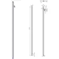 Electrod impamantare LDT RB00002, turnat, 2.0m