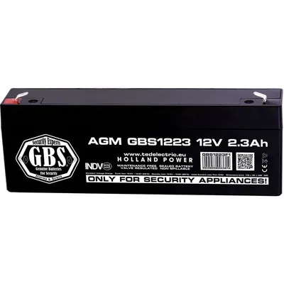 Acumulator pentru sisteme de alarma AGM TED A0114134, 12 V, 2.3 Ah, F1