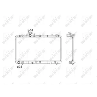 Radiator, racire motor NRF 53581