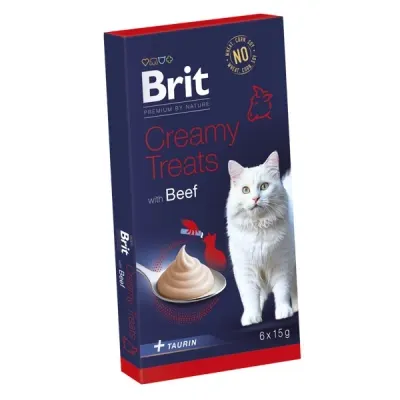 Brit Cat Creamy Treat, 6x15 grame