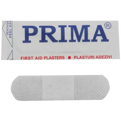 Set 5 x 100 Plasturi Hipoalergenici din Hartie, 19 mm x 72 mm, Prima, pentru Piele Sensibila