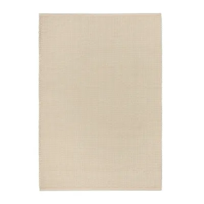 Covor bej țesut manual din lână 140x200 cm Talo – noo.ma