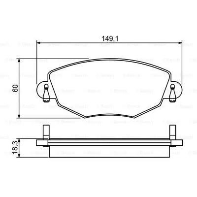 Set placute frana, frana disc BOSCH 0 986 495 230