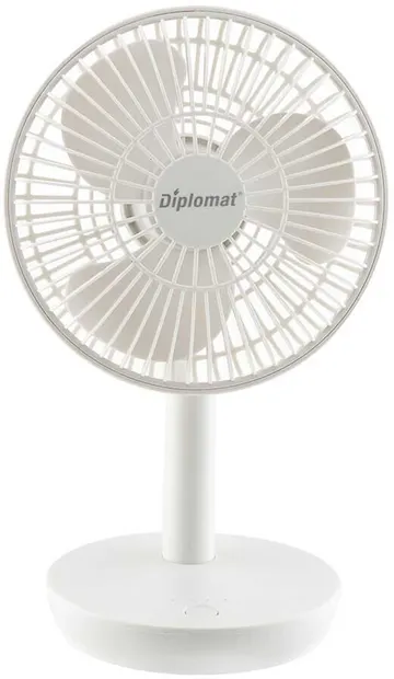 Ventilator Diplomat - DFX-363USB, 4 viteze, 16 cm, alb