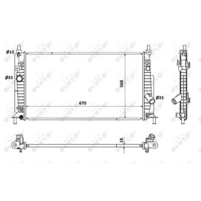 Radiator, racire motor NRF 53905