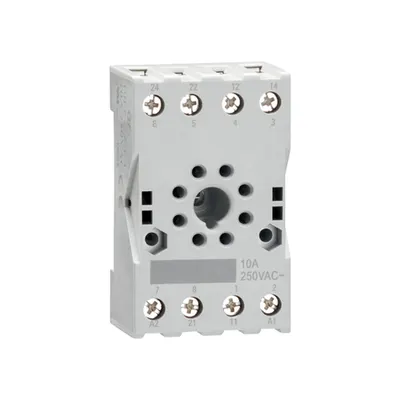 Socket For Relay For Fitting On din Rail Or With Screws, 8-Pin For Hr70 2c... Screw Terminals