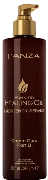 Lanza Keratin Healing Oil Cremă de păr vindecătoare Emergency Part B, 295 ml
