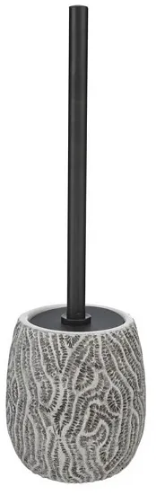 Perie de toaletă Wenko - Salemi, Ø10 х 39 cm, mat gri