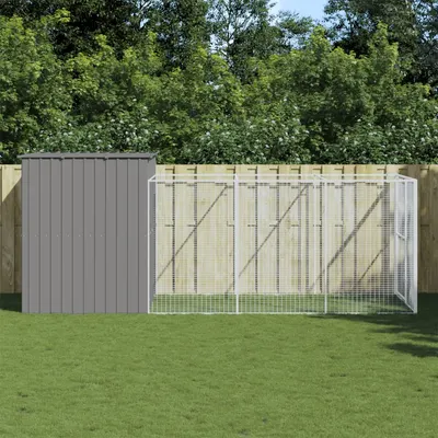 Gossi cusca de caine & tarc gri deschis 214x457x181cm otel galvanizat