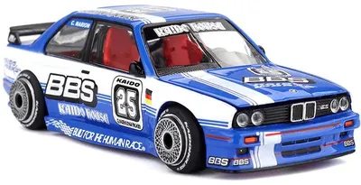 Model de colecție Mini GT Mașini de curse - BMW M3 (E30) Kaido Touring Champ V1 1989