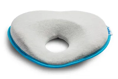 Pernuta ergonomica pentru nou nascuti Sensillo Turcoaz 22x22 cm ajuta formarea capului,material placut la atingere,potrivita pentru caruciorpatut