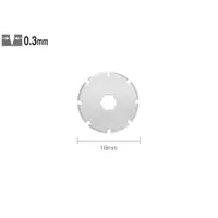 Set PRB18-2 - lame japoneze rotunde. de 18 mm. taiere perforata. 2 bucati. Olfa
