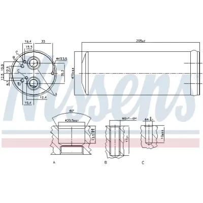 Uscator, aer conditinat NISSENS 95352