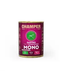 Hrana umeda monoproteica CHAMPER Gastro pentru caini 400 g cu vita