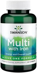 Multi with Iron, 90 capsule, Swanson