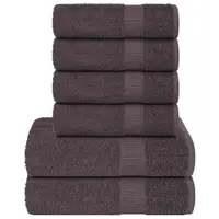 Gossi set prosoape 6 piese antracit 360 g/m2 100% bumbac