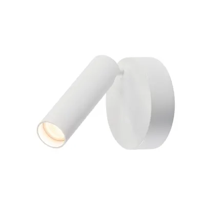 Corp iluminat TAVAN, Karpo 30 de perete Lampa Luminita, perete Alb si TAVAN, cu Un singur capac, LED-uri, 3000K, rotund, alb, 7.5W