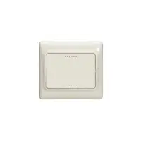 Intrerupator cu indicator Kaptika - verde LED 1 mA - 10 AX 250 V~ - ivory