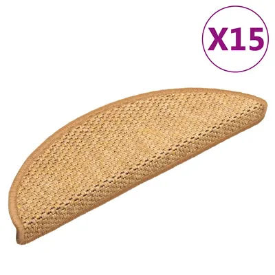 Gossi covorase scari autoadezive 15 buc. sisal 56x17x3 aspect sisal