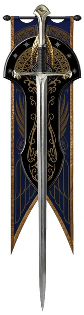 Replică United Cutlery Movies: The Lord of The Rings - Sword of the King Elessar (Museum Collection Edition), 134 cm