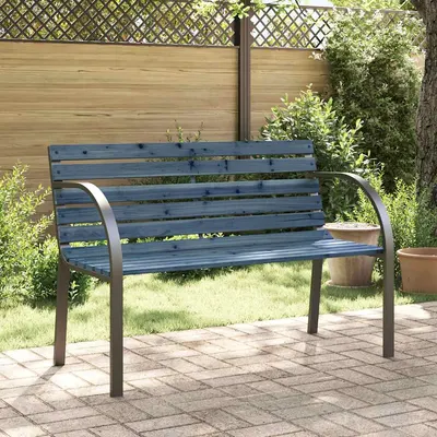 vidaXL Bancă copii de grădină, gri, 81 cm, lemn de brad chinezesc