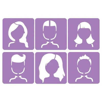 Set de 6 șabloane
