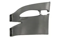 Deflector aer racire frana Fata Stanga plastic, negru potrivit TESLA MODEL X 09.15-