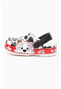 Saboti slingback cu 101 Dalmatieni Fun Lab - Rosu/Alb/Negru