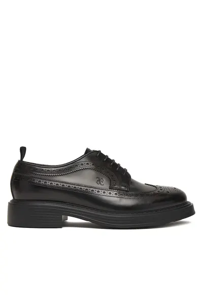 Pantofi barbati - piele naturala - negru