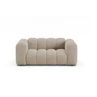 Canapea bej cu tapițerie din chenille 170 cm Lupine – Micadoni
