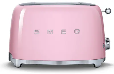 Toaster Smeg - TSF01PKEU, 950W, 6 viteze, roz