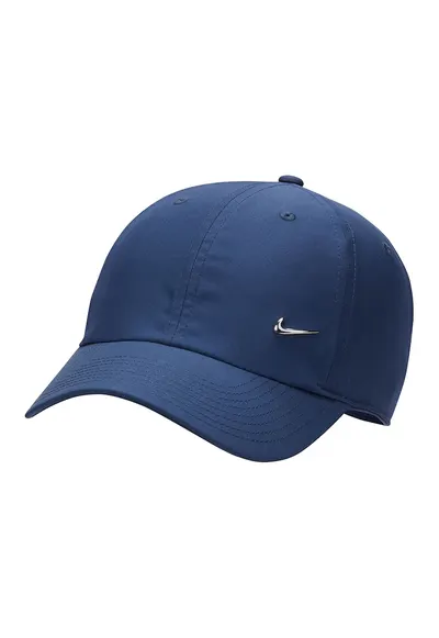 Sapca unisex cu monograma metalica discreta - Albastru inchis