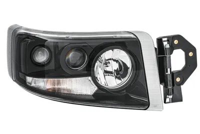 Far dreapta (H1 H3 H7, reglaj electric cu halogen de ceata, cu motoras, negru, Semnalizator transparent) RENAULT RVI PREMIUM 2 dupa 2005