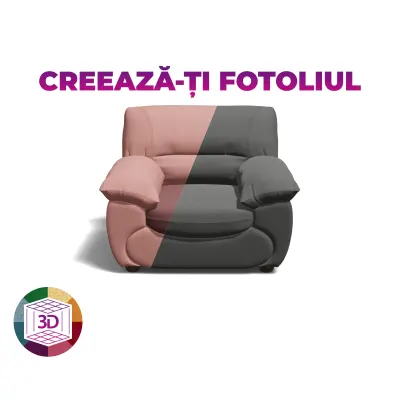 Fotoliu LUXOR, 120x95x95 cm, Configurator 3D