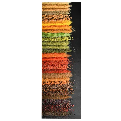 vidaXL Covoraș de bucătărie, lavabil, model condimente, 45x150 cm
