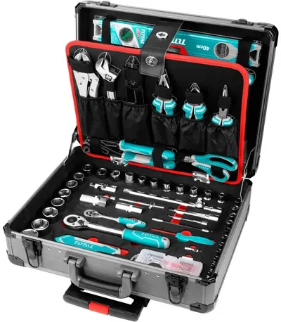 Set cutie de scule de mână TOTAL - 147 piese