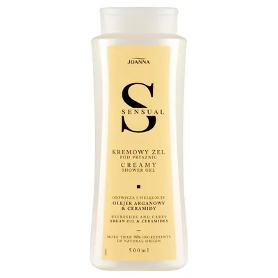 Gel crema de dus cu Ulei de Argan si Ceramide Sensual, Joanna | 500 ml