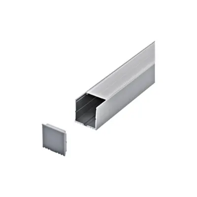 LED-Stripe Profile RE satin cover, anodized, 1000mm