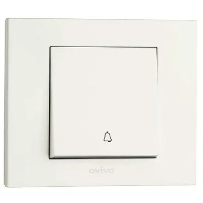 Intrerupator Sonerie ST Grano Nat Ovivo OV00004, 16A, 250V, IP20, alb