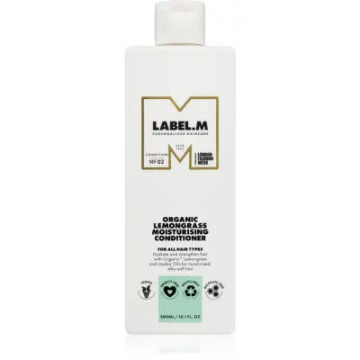 label.m Organic Lemongrass balsam hidratant pentru toate tipurile de păr 300 ml