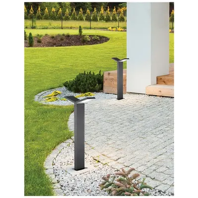 Pitic PARK Aluminiu Inchis Gray Acrylic Diffuser , IC Driver Included LED 6 Wat 350Lm 3000K 220-240 Volt 50Hz Beam 120 -IP54