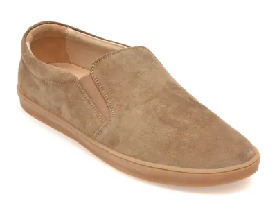 Pantofi RELAX gri, 7203, din piele intoarsa